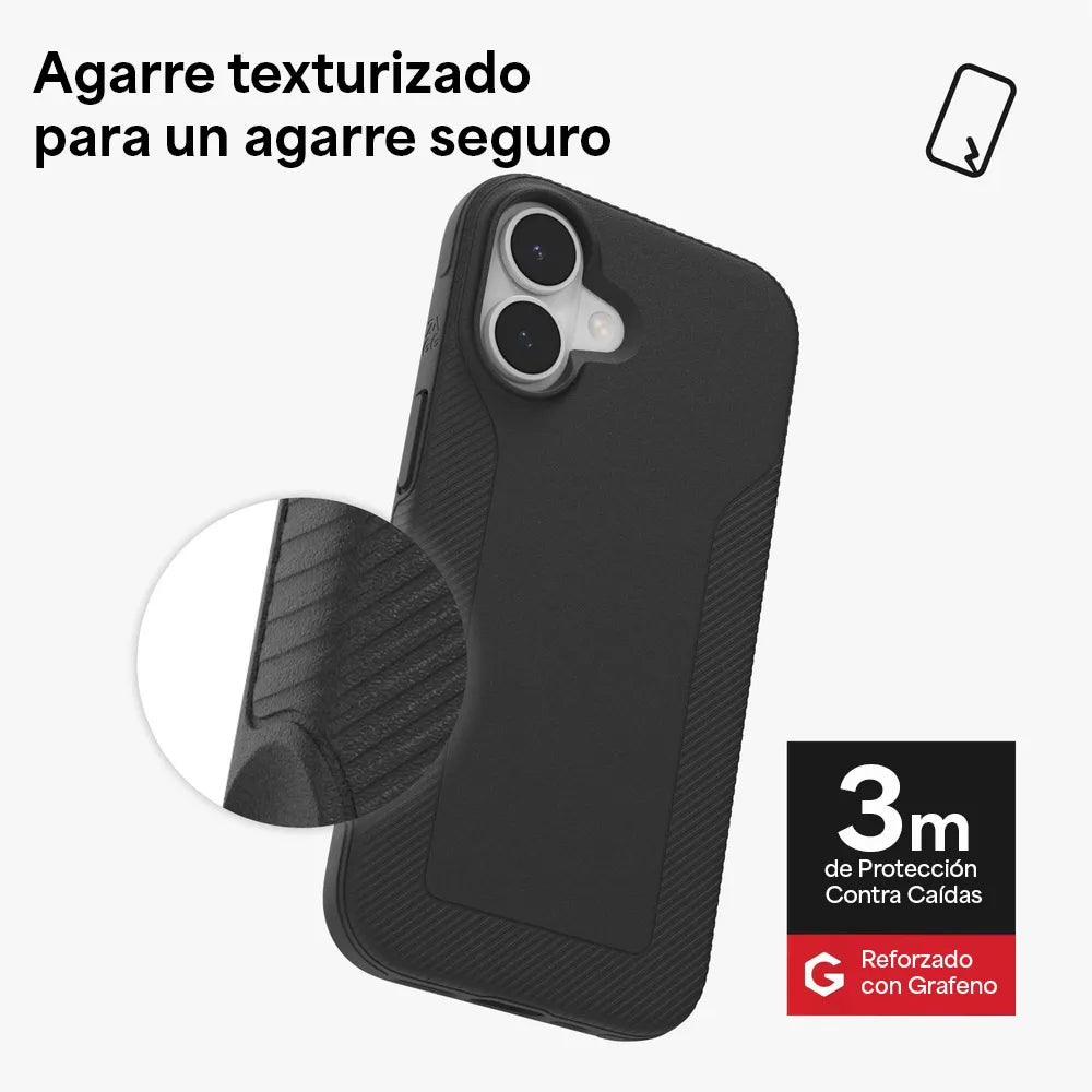 Case ZAGG Luxe con MagSafe para iPhone 17 - Negro