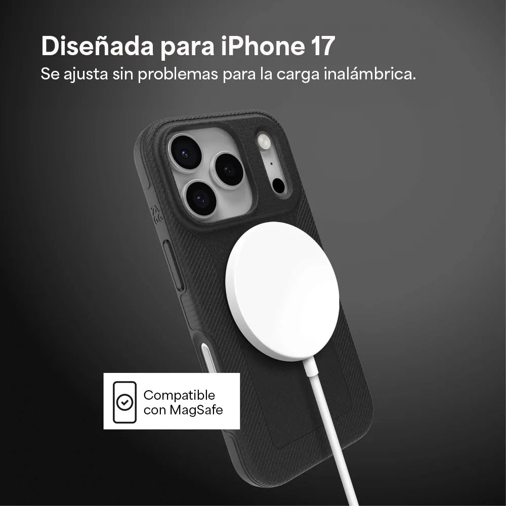 Case ZAGG Luxe con MagSafe para iPhone 17 Pro - Negro