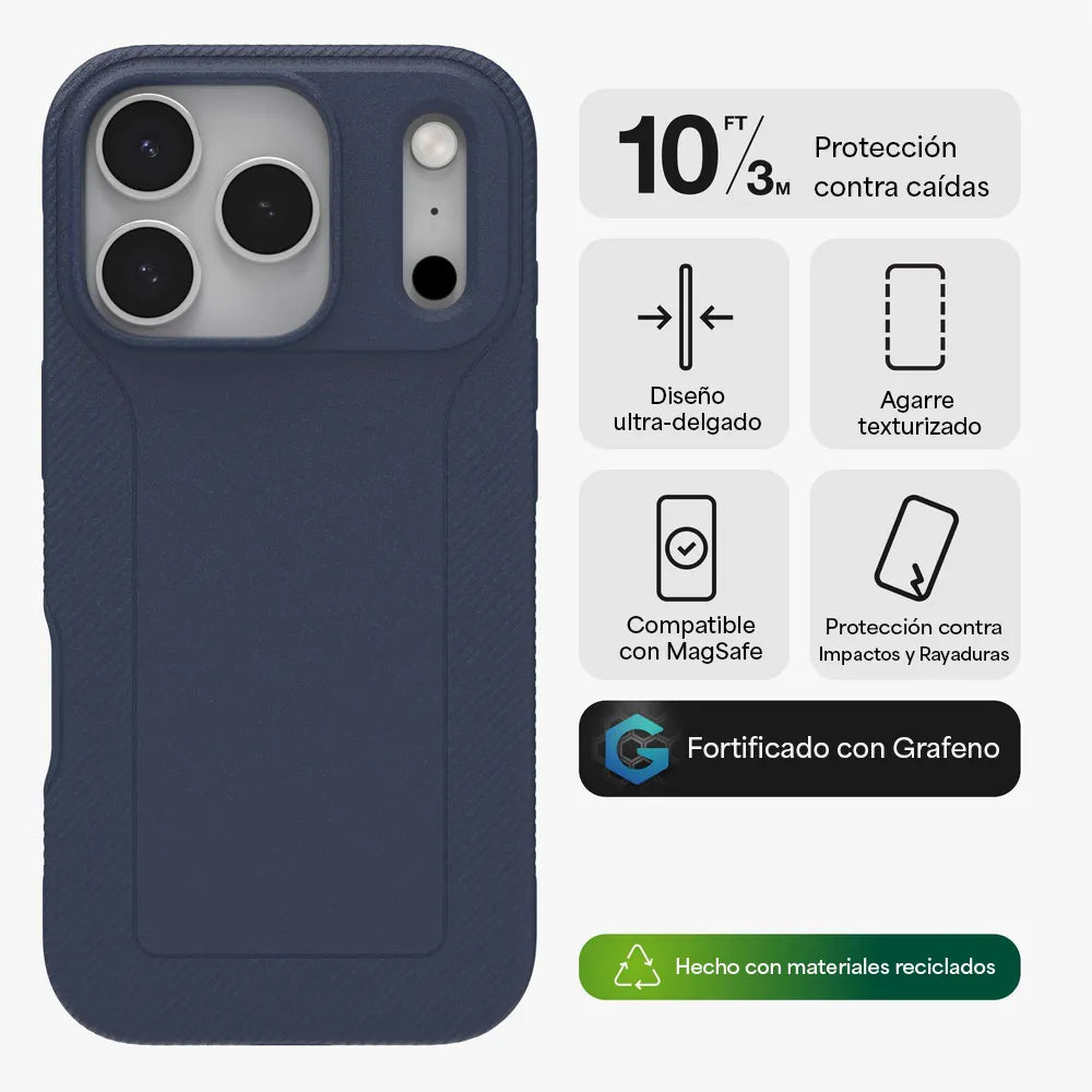 Case ZAGG Luxe con MagSafe para iPhone 17 Pro Max - Azul Marino