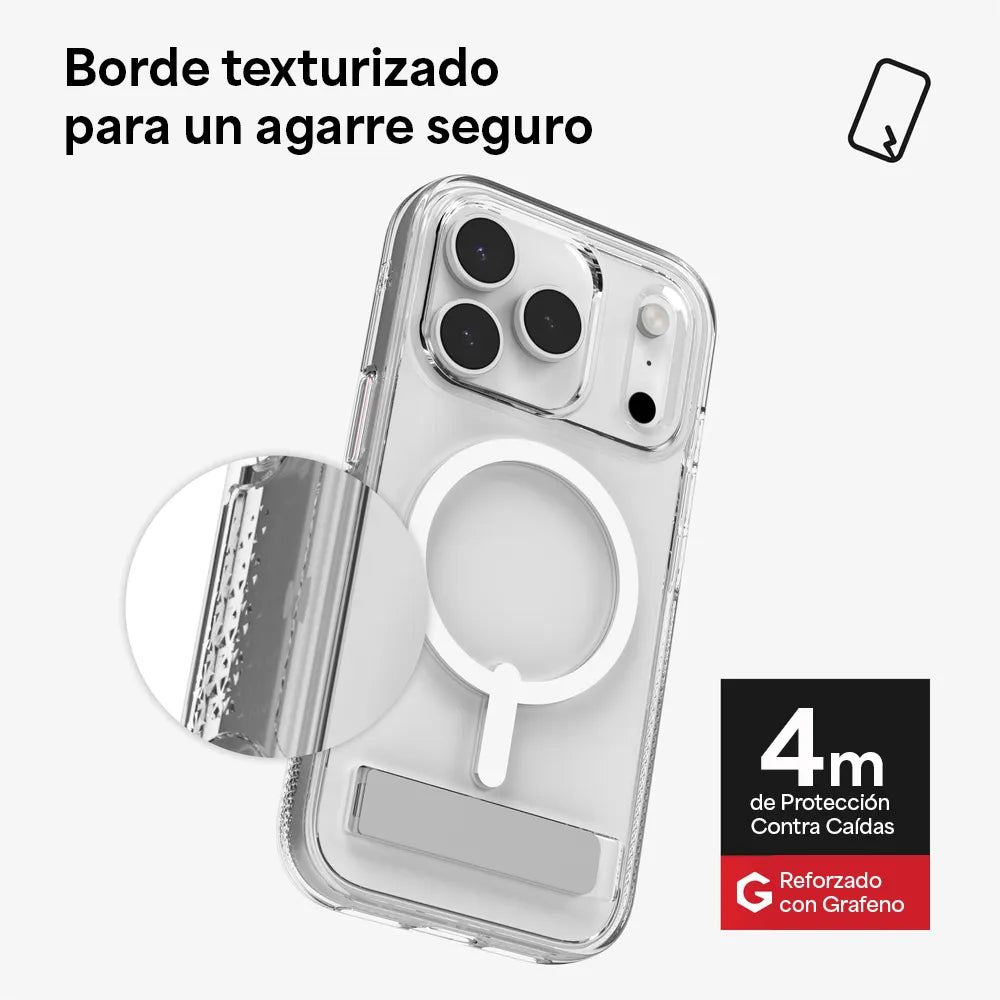Case ZAGG Crystal Palace con MagSafe KS para iPhone 17 Pro - Transparente