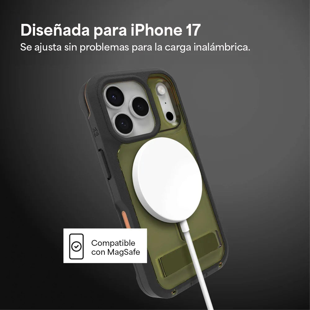 Case ZAGG Rainier con MagSafe KS para iPhone 17 Pro Max - Alga Marina