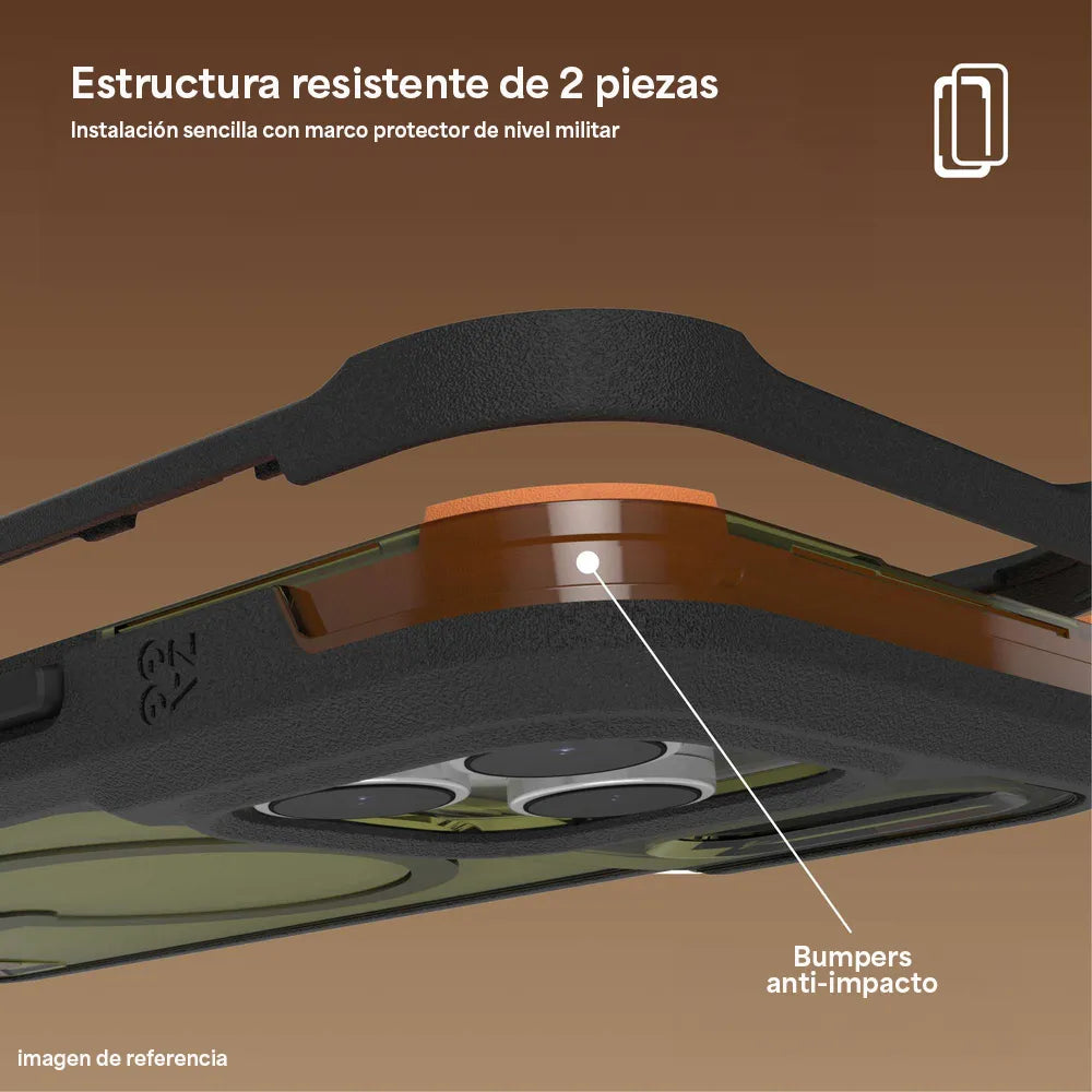 Case ZAGG Rainier con MagSafe KS para iPhone 17 Pro Max - Alga Marina