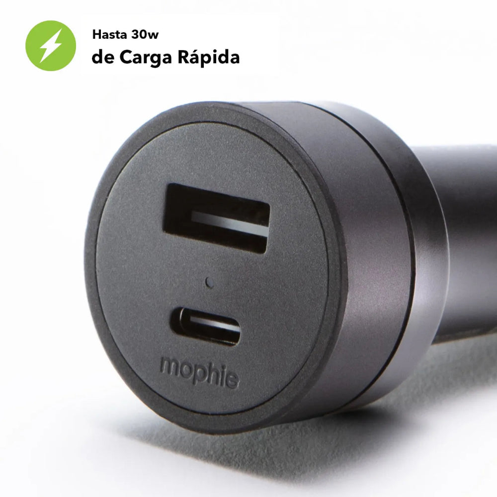 Cargador de Carro mophie USB-C/USB-A 42W - Negro — vista 3 | iShop Colombia