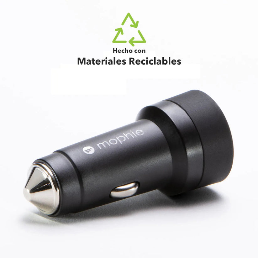 Cargador de Carro mophie USB-C/USB-A 42W - Negro — vista 7 | iShop Colombia