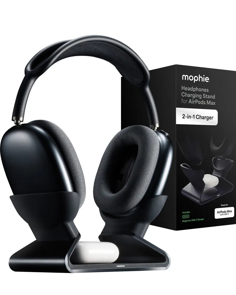 Base de Carga Inalámbrica mophie para AirPods Max con carga magnética USB-C - Negro