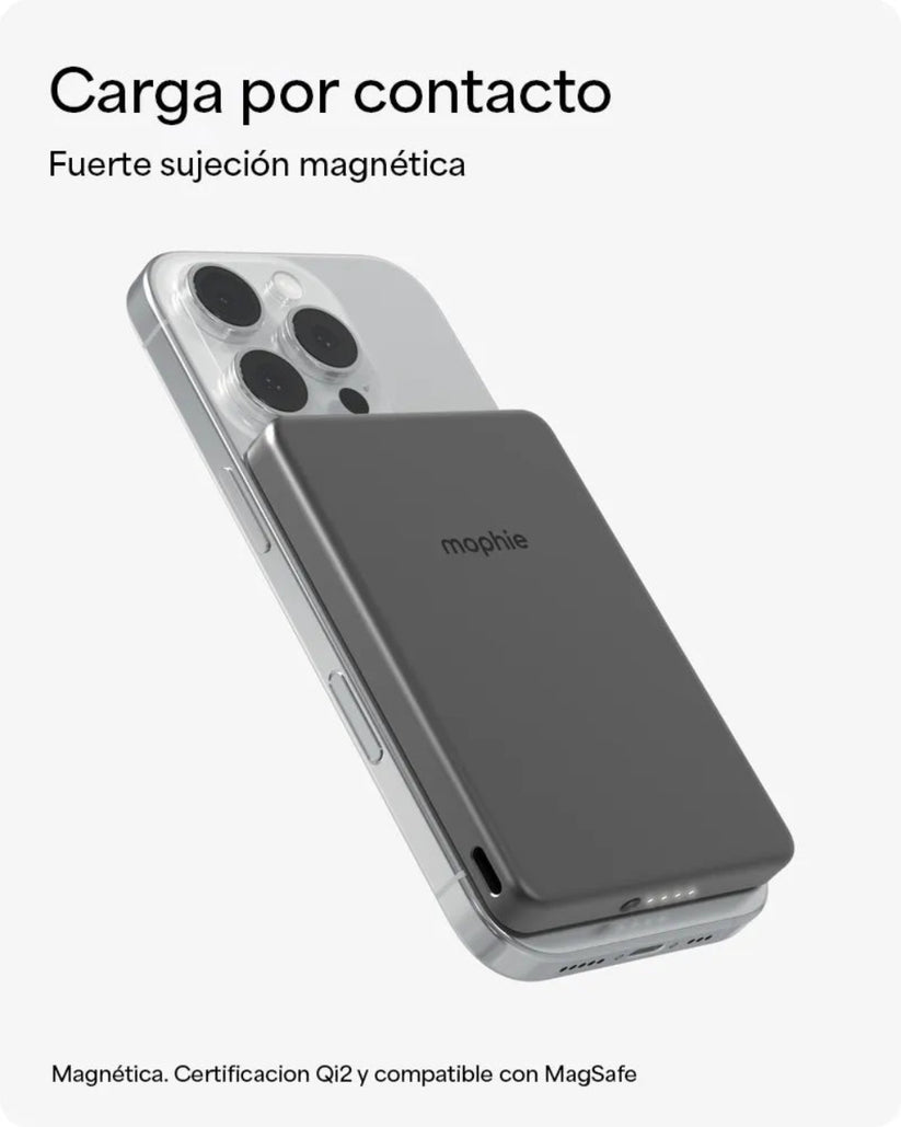 Batería mophie Powerstation Mini Qi2 de 15W 5000mAh - Negro — vista 7 | iShop Colombia