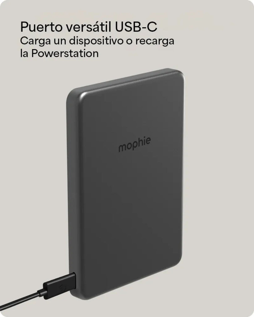 Batería mophie Powerstation Mini Qi2 de 15W 5000mAh - Negro — vista 6 | iShop Colombia
