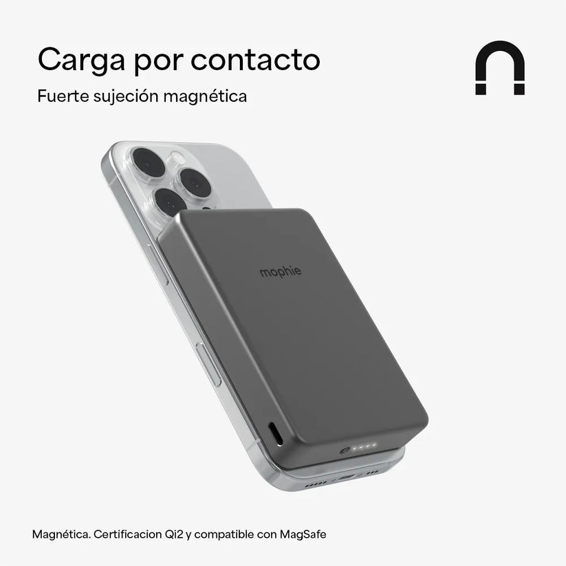 Batería mophie Powerstation Qi2 de 15W  10000mAh - Negro — vista 3 | iShop Colombia