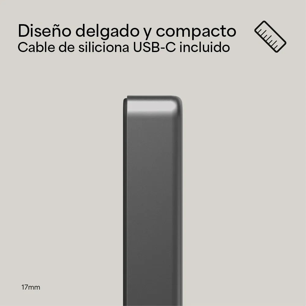 Batería mophie Powerstation Qi2 de 15W  10000mAh - Negro — vista 4 | iShop Colombia