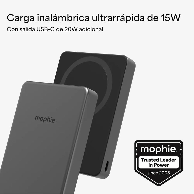 Batería mophie Powerstation Qi2 de 15W  10000mAh - Negro — vista 5 | iShop Colombia