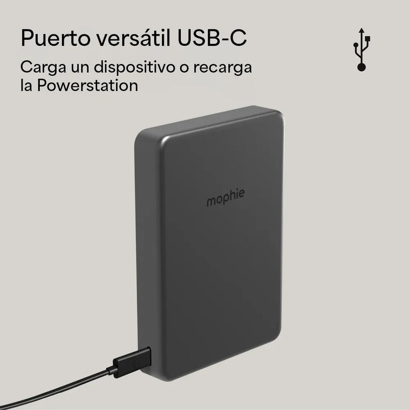 Batería mophie Powerstation Qi2 de 15W  10000mAh - Negro — vista 6 | iShop Colombia