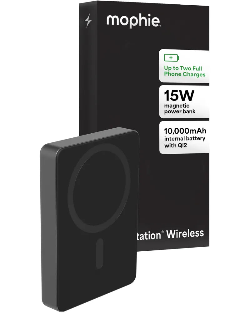 Batería mophie Powerstation Qi2 de 15W  10000mAh - Negro — vista 9 | iShop Colombia