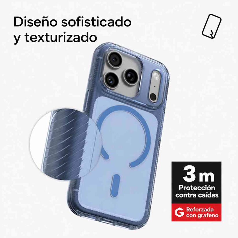 Case_ZAGG_Luxe_con_MagSafe_para_iPhone_18_Pro_17_Pro_Azul_Aurora_Traslúcido_Imagen_posicion_4_iShop_Colombia