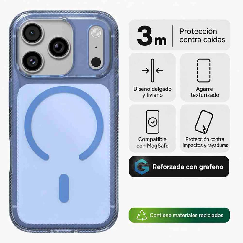 Case_ZAGG_Luxe_con_MagSafe_para_iPhone_18_Pro_Max_17_Pro_Max_Azul_Aurora_Traslúcido_Imagen_posicion_2_iShop_Colombia