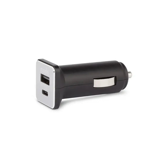 Cargador de carro Moshi USB-C + USB-A y carga rápida 36W - Negro