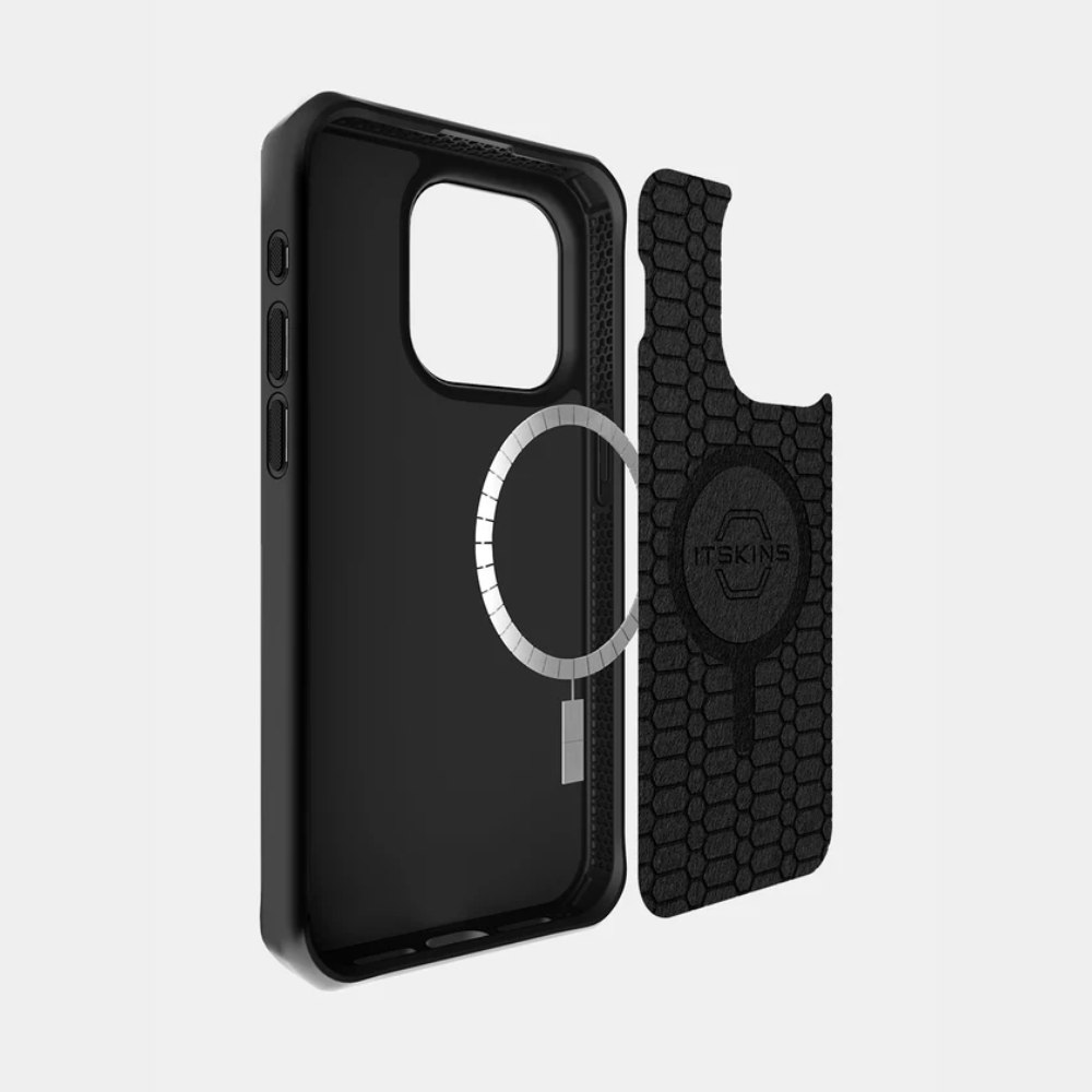 Case ItSkins Ballistic R Nylon con MagSafe para iPhone 15 Pro Max  - Negro