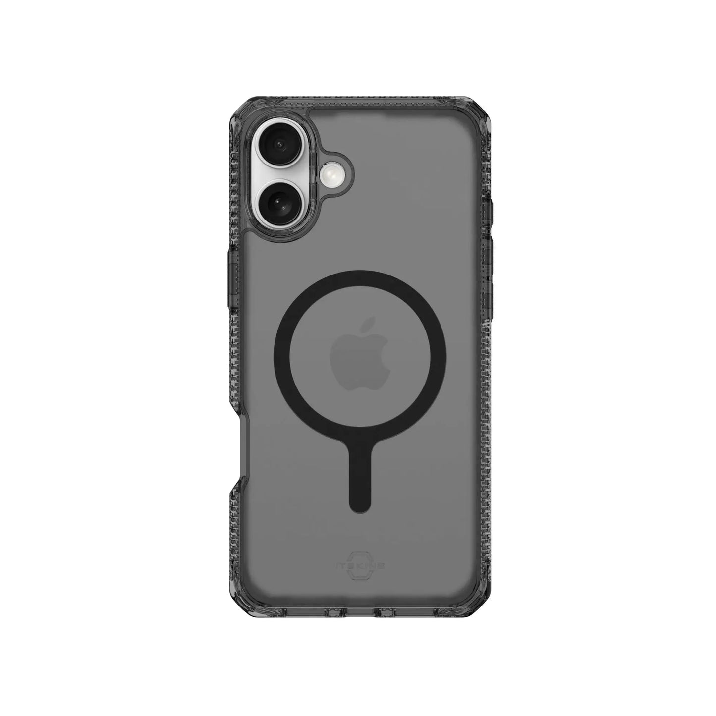 Case ItSkins Hybrid R Vapor con MagSafe para iPhone 16 - Negro