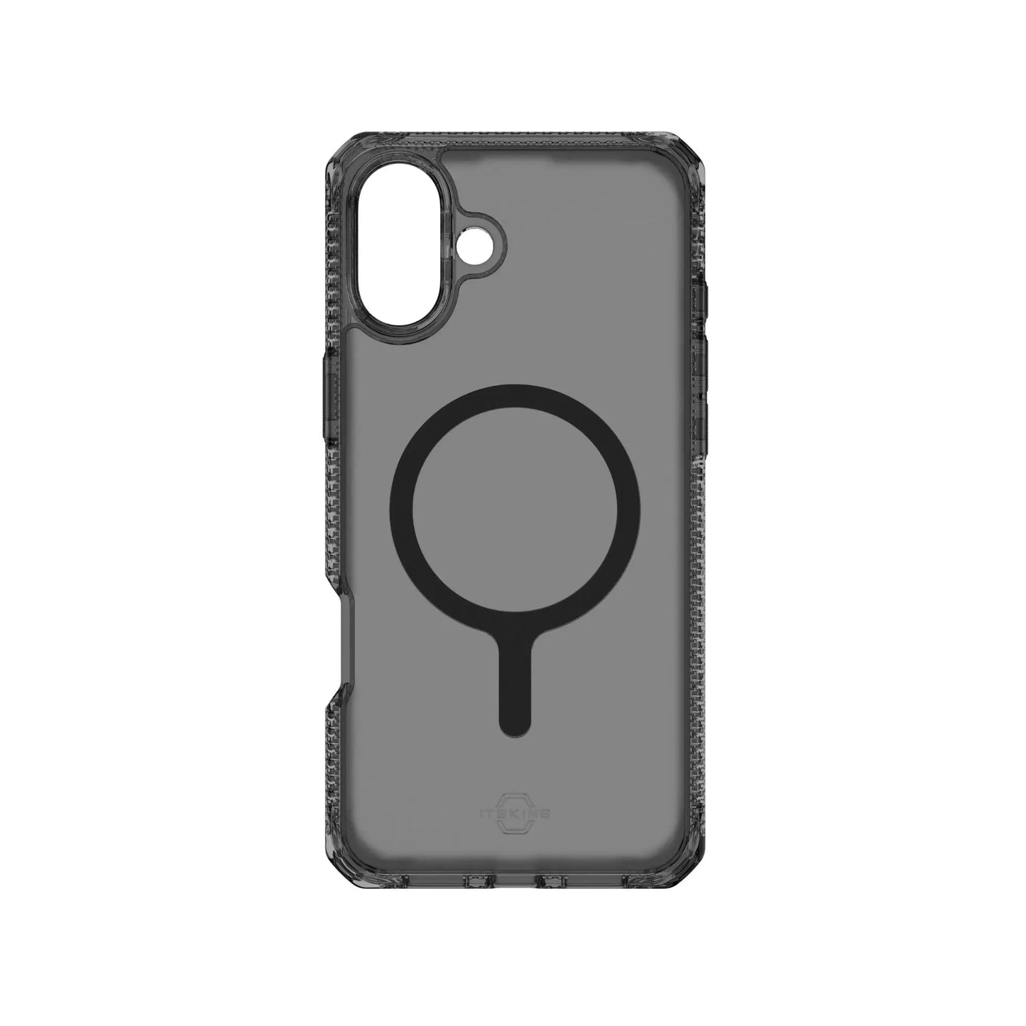 Case ItSkins Hybrid R Vapor con MagSafe para iPhone 16 - Negro