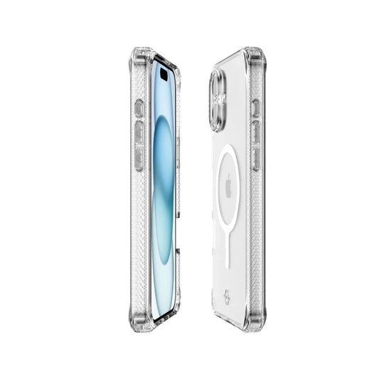 Case ItSkins Hybrid R Clear con MagSafe para iPhone 16 - Transparente