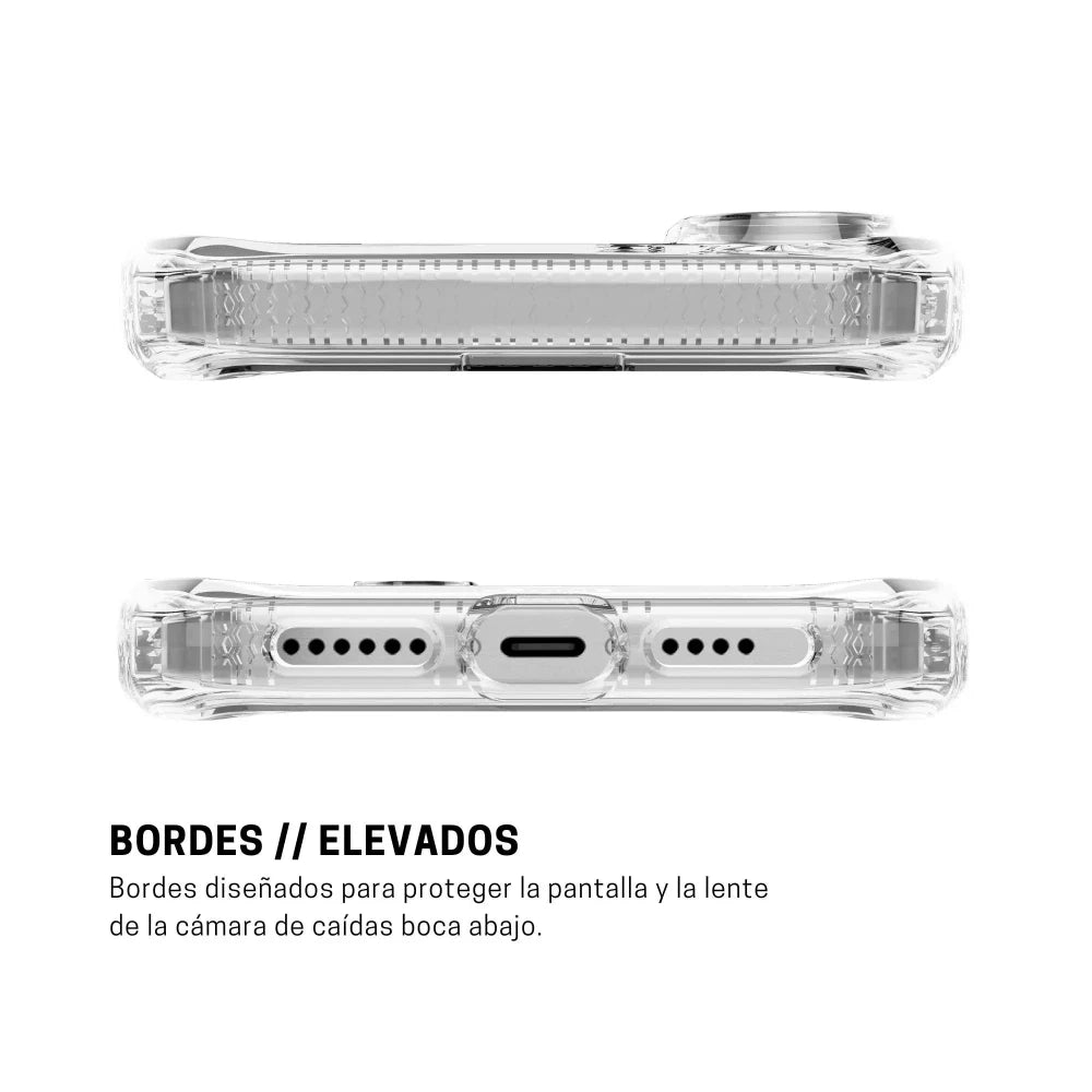 Case ItSkins Hybrid R Clear con MagSafe para iPhone 16 - Transparente