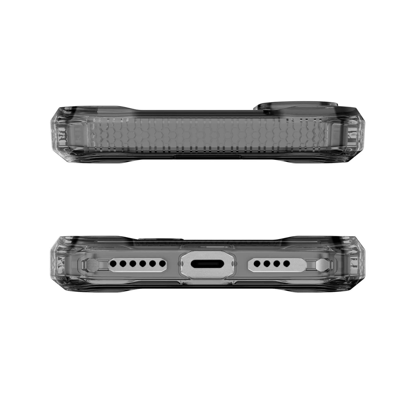 Case ItSkins Supreme R Clear con MagSafe para iPhone 16 - Negro