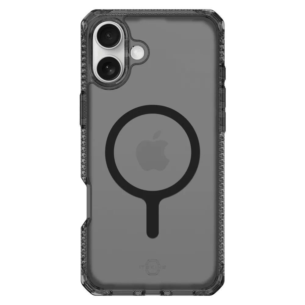 Case ItSkins Hybrid R Vapor con MagSafe para iPhone 16 Plus - Negro