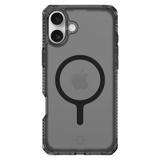 Case ItSkins Hybrid R Vapor con MagSafe para iPhone 16 Plus - Negro