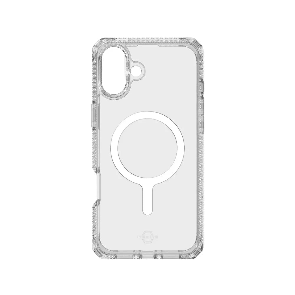 Case ItSkins Hybrid R Clear con MagSafe para iPhone 16 Plus - Transparente