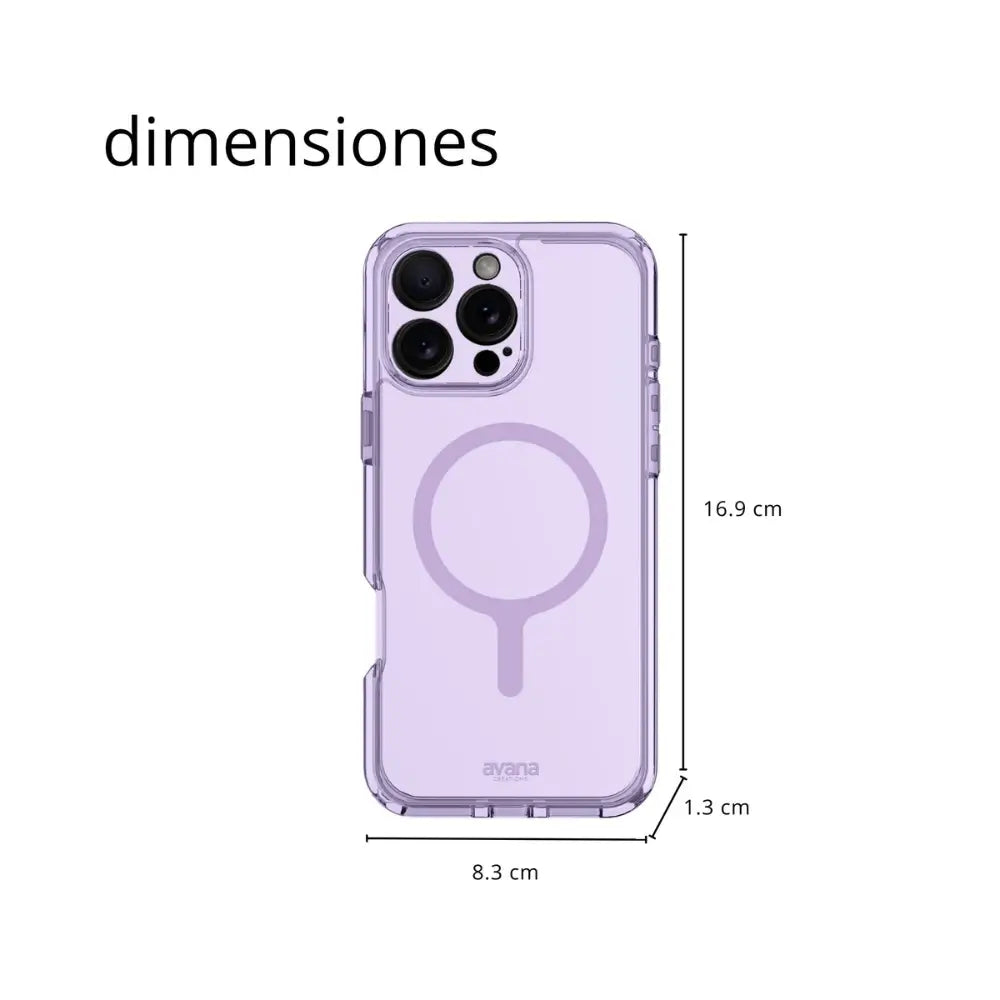 Case Avana Ice con MagSafe para iPhone 16 Pro Max - Morado