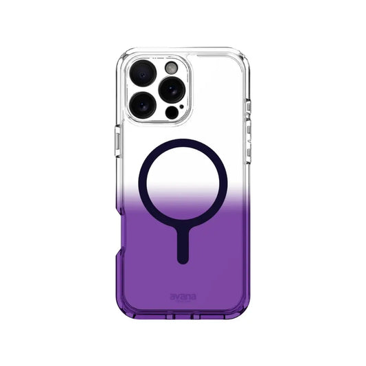 Case Avana Sunrise con MagSafe para iPhone 16 Pro Max - Negro/Morado