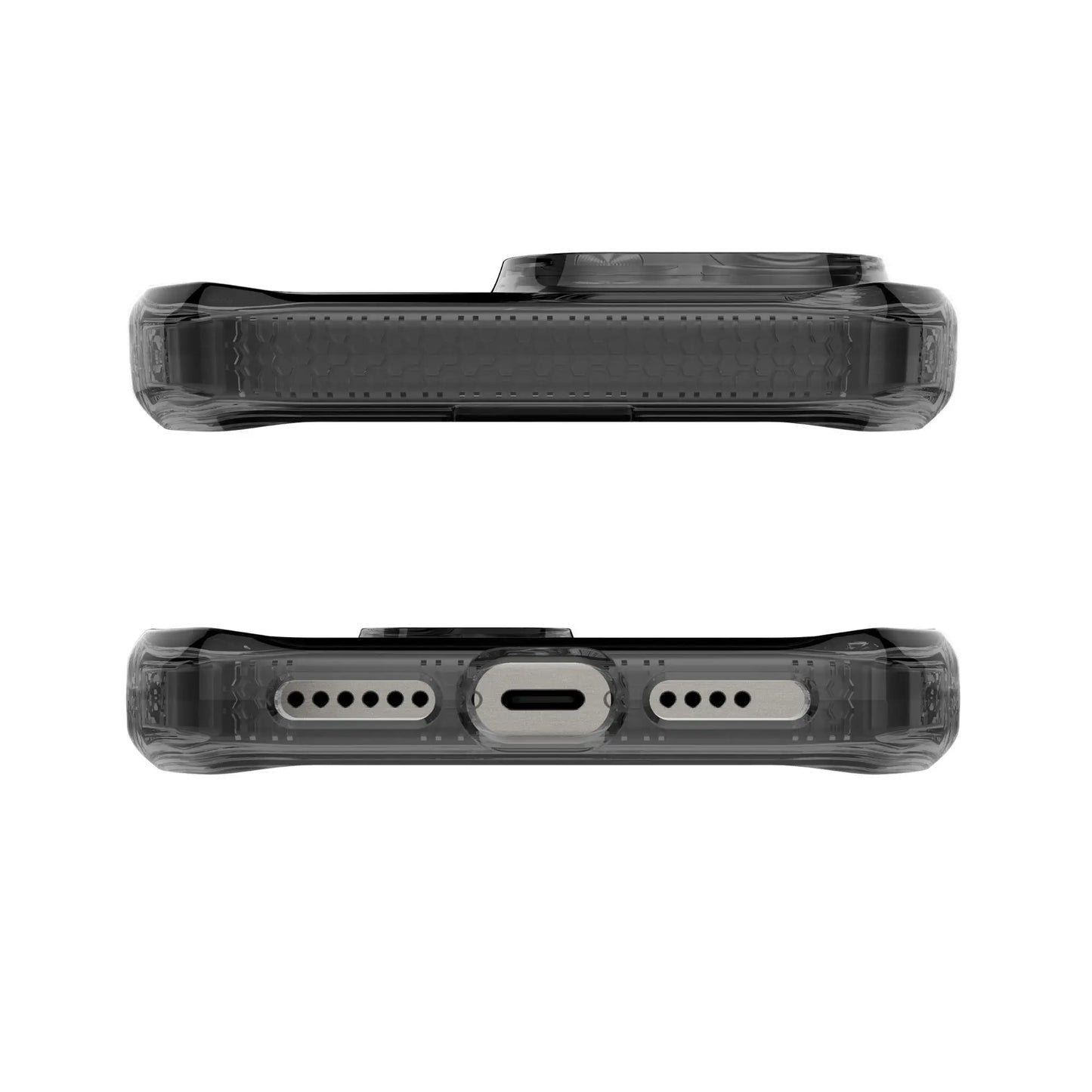 Case ItSkins Hybrid R Vapor con MagSafe para iPhone 16 Pro Max - Negro