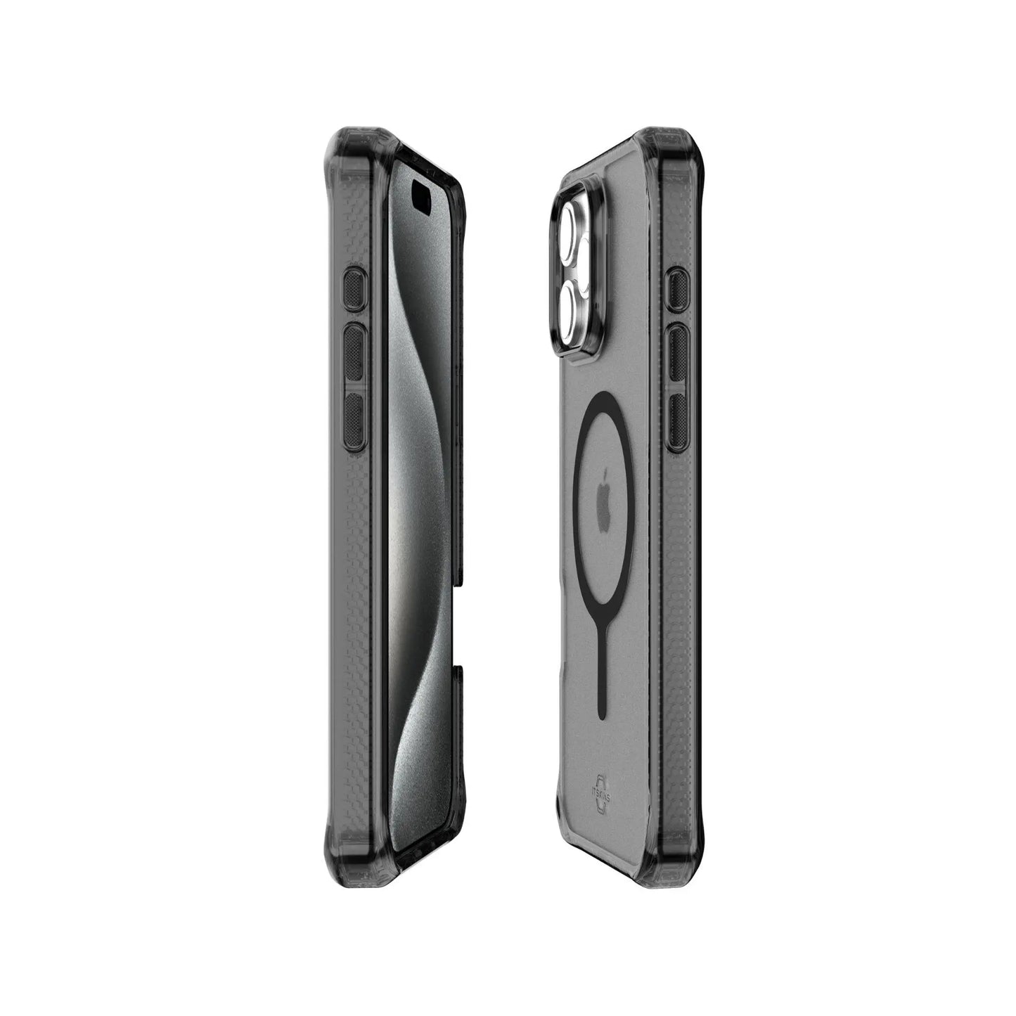 Case ItSkins Hybrid R Vapor con MagSafe para iPhone 16 Pro Max - Negro