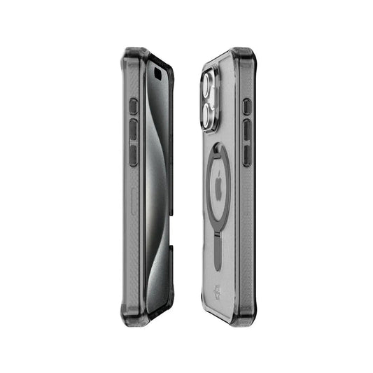 Case ItSkins Hybrid R Vapor Stand con MagSafe para iPhone 16 Pro Max - Negro