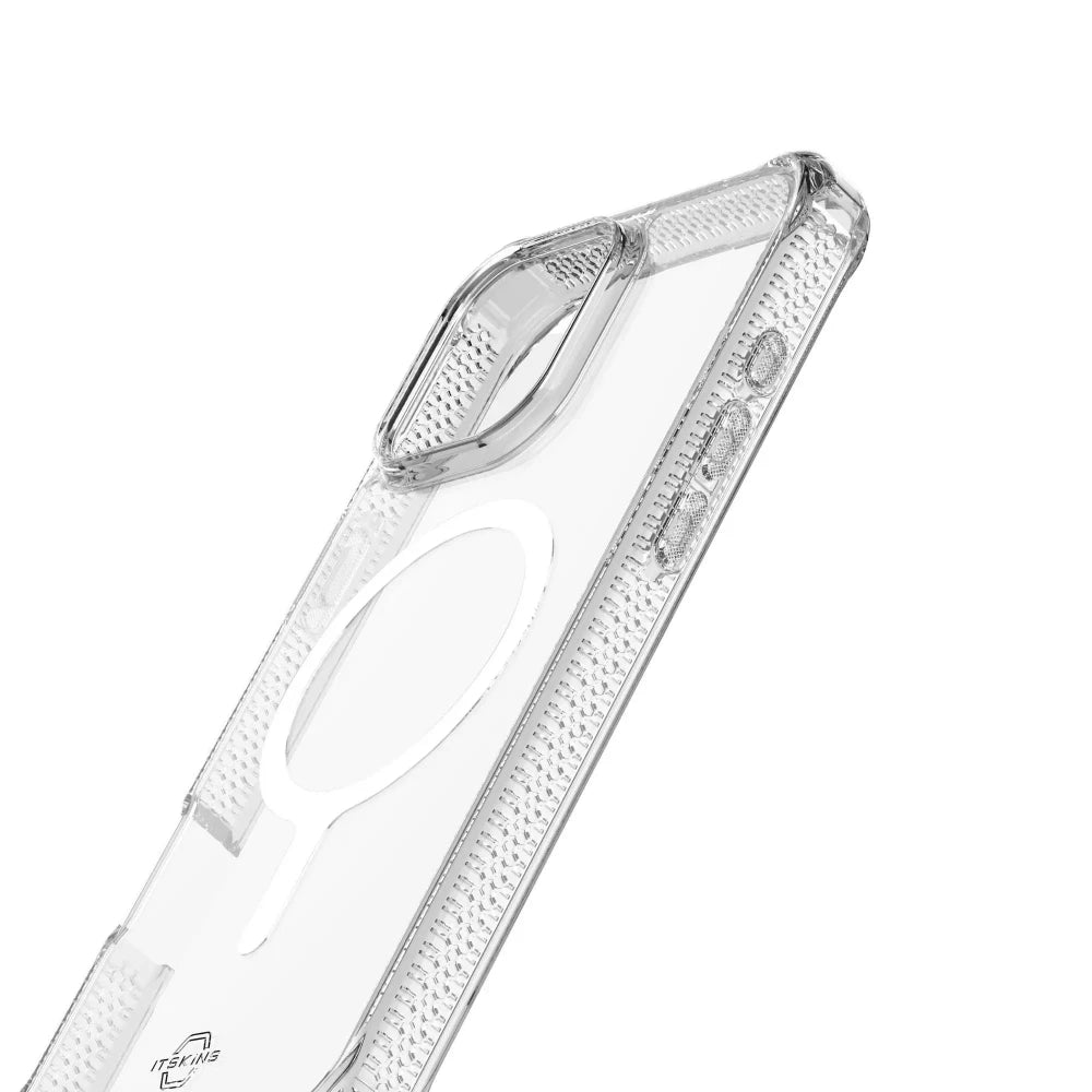 Case ItSkins Hybrid R Clear con MagSafe para iPhone 16 Pro Max - Transparente