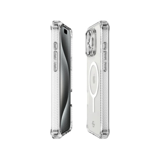 Case ItSkins Hybrid R Clear con MagSafe para iPhone 16 Pro Max - Transparente