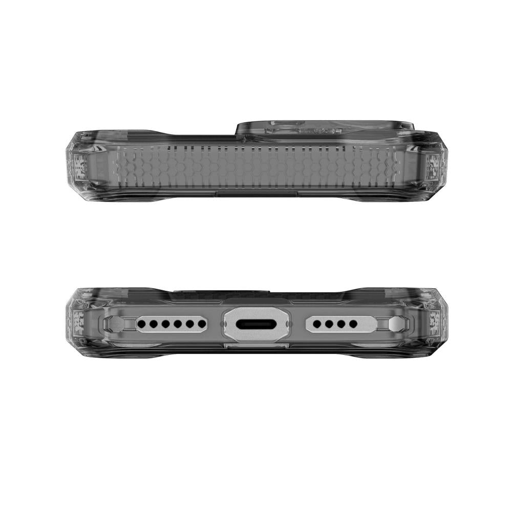 Case ItSkins Supreme R Clear con MagSafe para iPhone 16 Pro Max - Negro