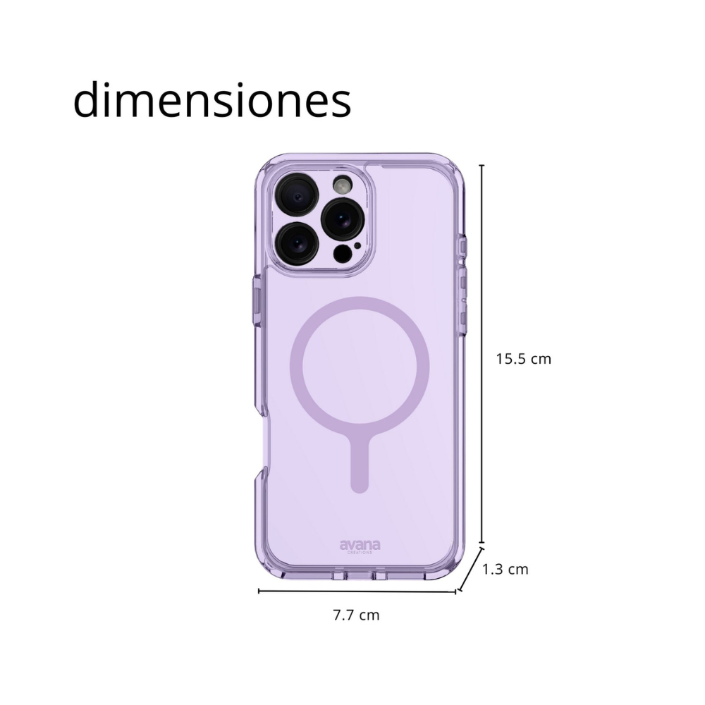 Case Avana Ice con MagSafe para iPhone 16 Pro - Morado