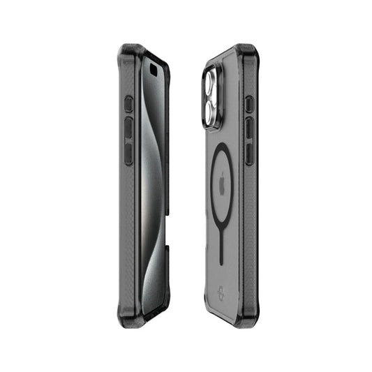 Case ItSkins Hybrid R Vapor con MagSafe para iPhone 16 Pro - Negro