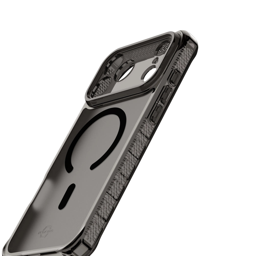 Case ItSkins Hybrid R Vapor con MagSafe para iPhone 17 Pro - Humo