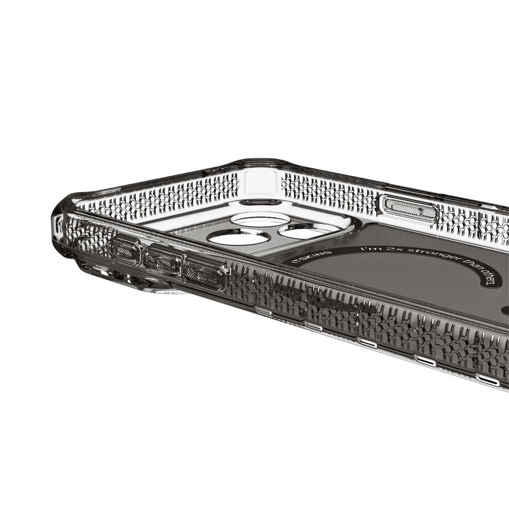 Case ItSkins Hybrid R Vapor con MagSafe para iPhone 17 Pro - Humo