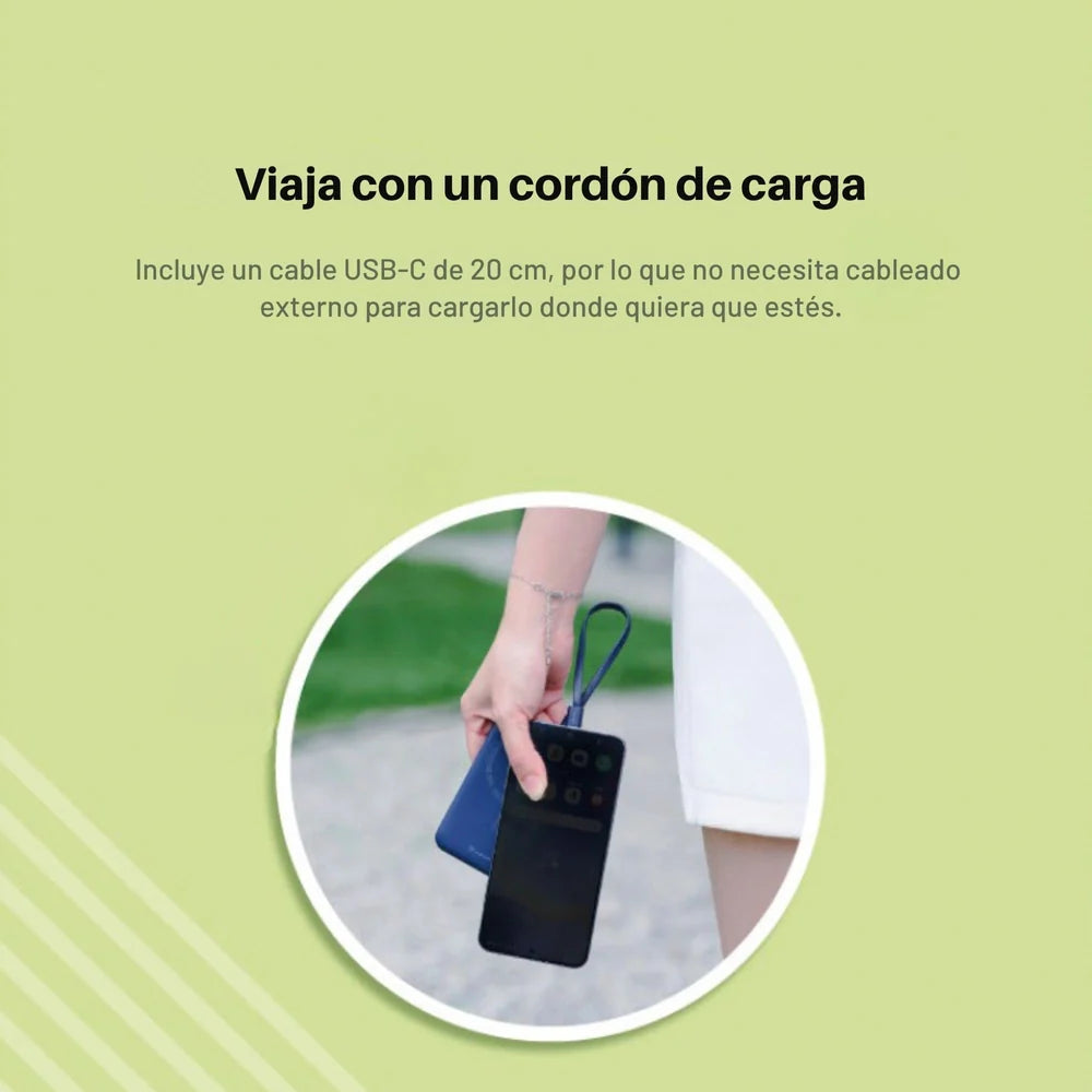 Batería portátil Adam Elements VIONTA C2 Pro, 8 en 1 de 10,000mAh - Gris