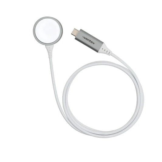 Cable Ventev de carga magnética ultra rápida USB-C para Watch 1m - Blanco