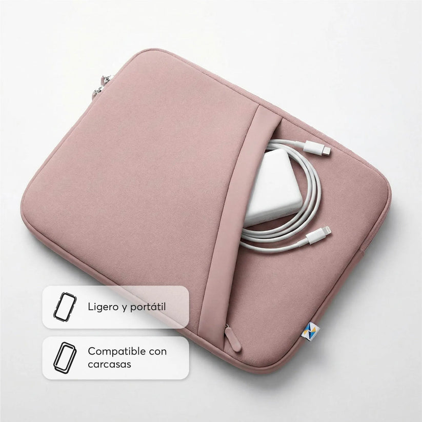 Funda_NCO_SleeveGuard_MacBook_Pro_14_M5_M4_M3_M2_M1_Rosado_Imagen_posicion_2_iShop_Colombia