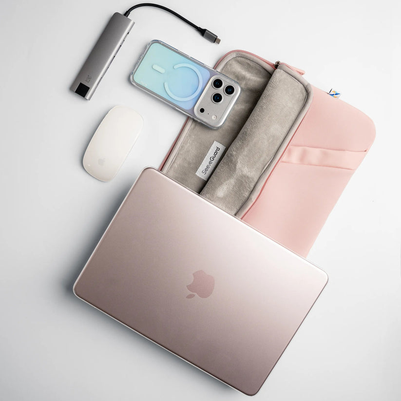 Funda_NCO_SleeveGuard_MacBook_Pro_14_M5_M4_M3_M2_M1_Rosado_Imagen_posicion_7_iShop_Colombia