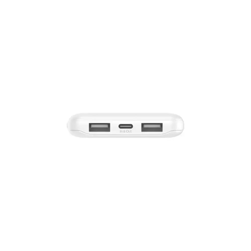 Batería portatil Belkin 10000 mAh USB-A x2 USB-C - Blanco