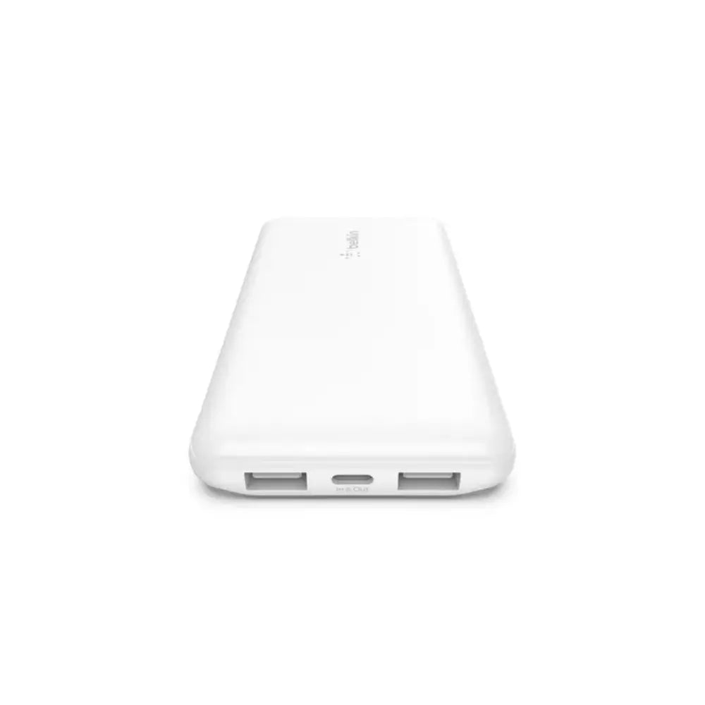 Batería portatil Belkin 10000 mAh USB-A x2 USB-C - Blanco