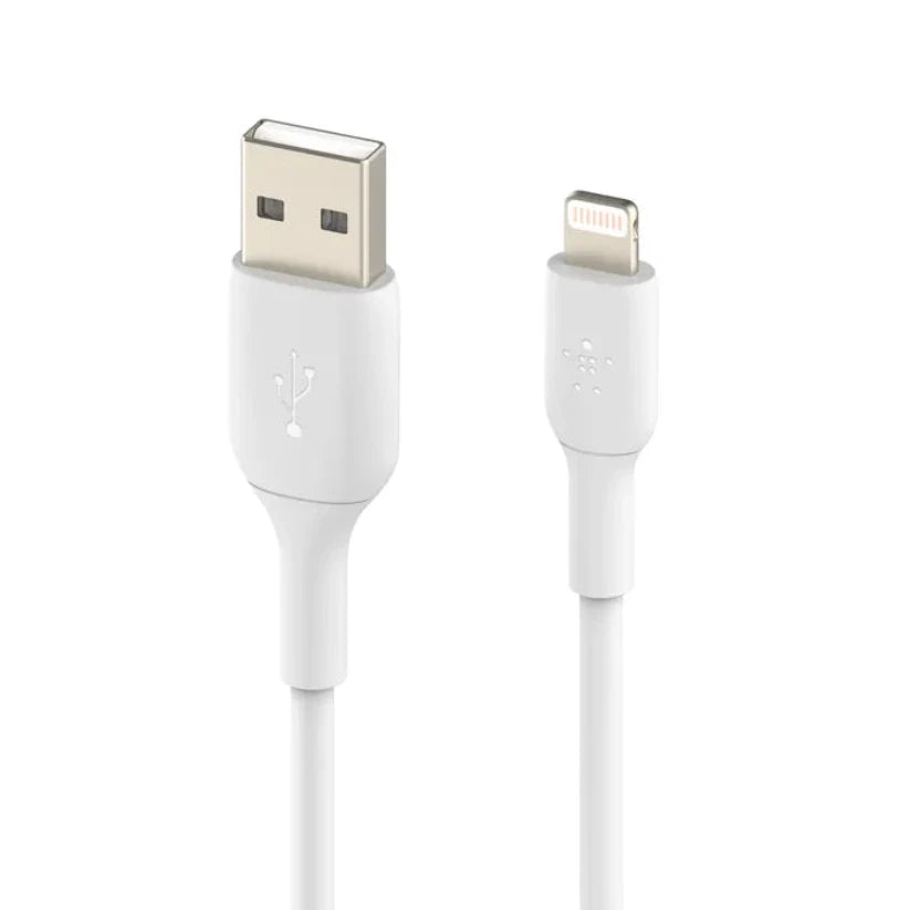 Cable Belkin BoostCharge USB-A a Lightning 2m - Blanco