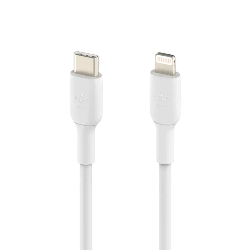 Cable Belkin BoostCharge USB-C a Lightning 1m - Blanco