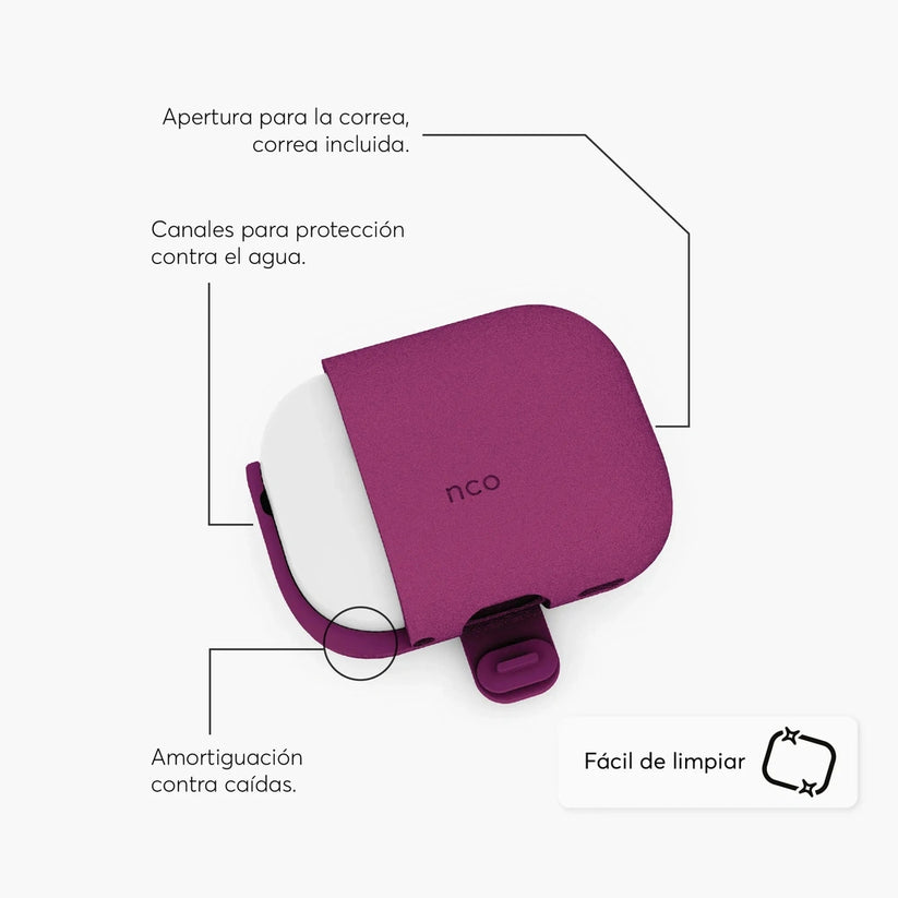 Case_NCO_SiliconeGuard_para_AirPods_Pro_3_Magenta_imagen_posicion_3_iShop_Colombia