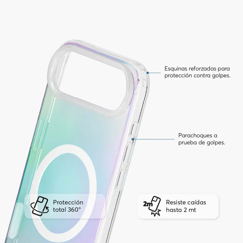 Case_NCO_SafeCase_Clear_con_MagSafe_para_iPhone_17_Air_Arcoiris_Imagen_posicion_3_iShop_Colombia